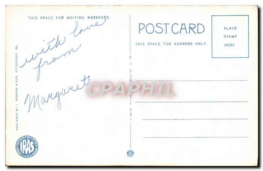 Escritório da Carnegie Steel Co. em Clairton, PA — editor I. Robbins & Son, n° 104393 - Verso