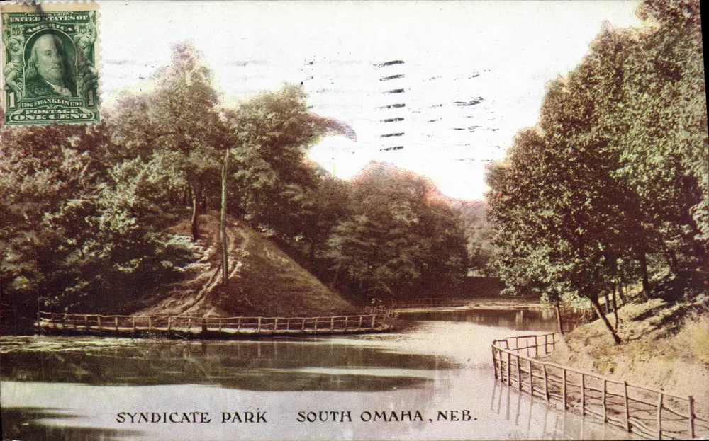 Syndicate Park — South Omaha, Neb. — The Syndicate Co. Publishers (Kicked, N.L. D. & A.) - Voorkant