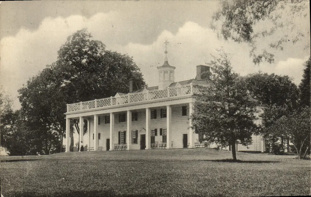Mount Vernon — Haus von George Washington — Verlag: Royal H. Carlock, Washington, D.C. - Vorderseite
