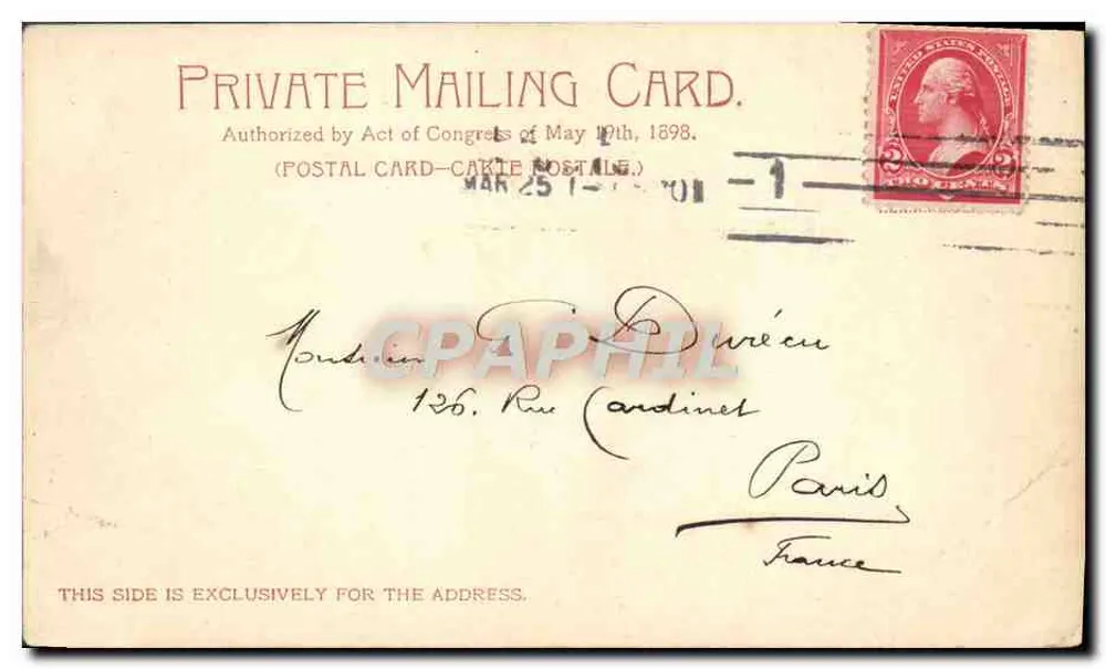 Banco de Ahorros Estatal — Detroit — Detroit Photographic Co. n°406 — 1900 - Reverso
