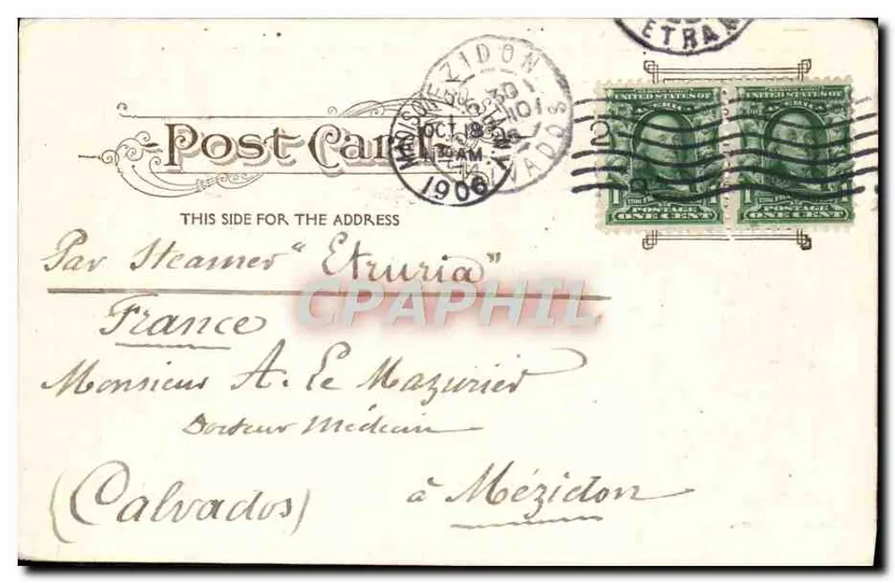 The Mall, Central Park, New York — Souvenir Post Card Co. Nr. 6069 - Rückseite