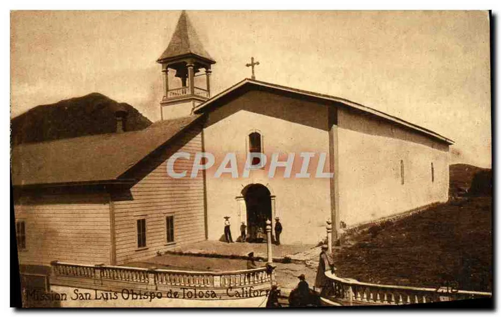 Mission San Luis Obispo de Tolosa — Kalifornien — veröffentlicht von The O. Newman Company - Vorderseite