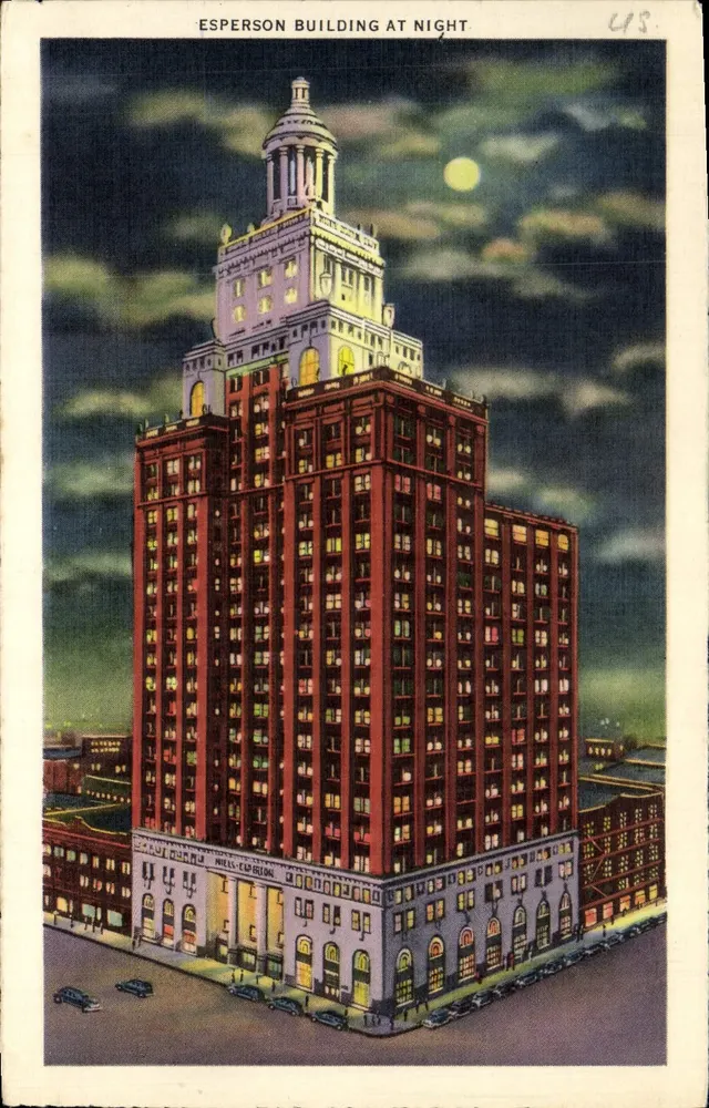 Esperson Building at Night — LPS - Vorderseite