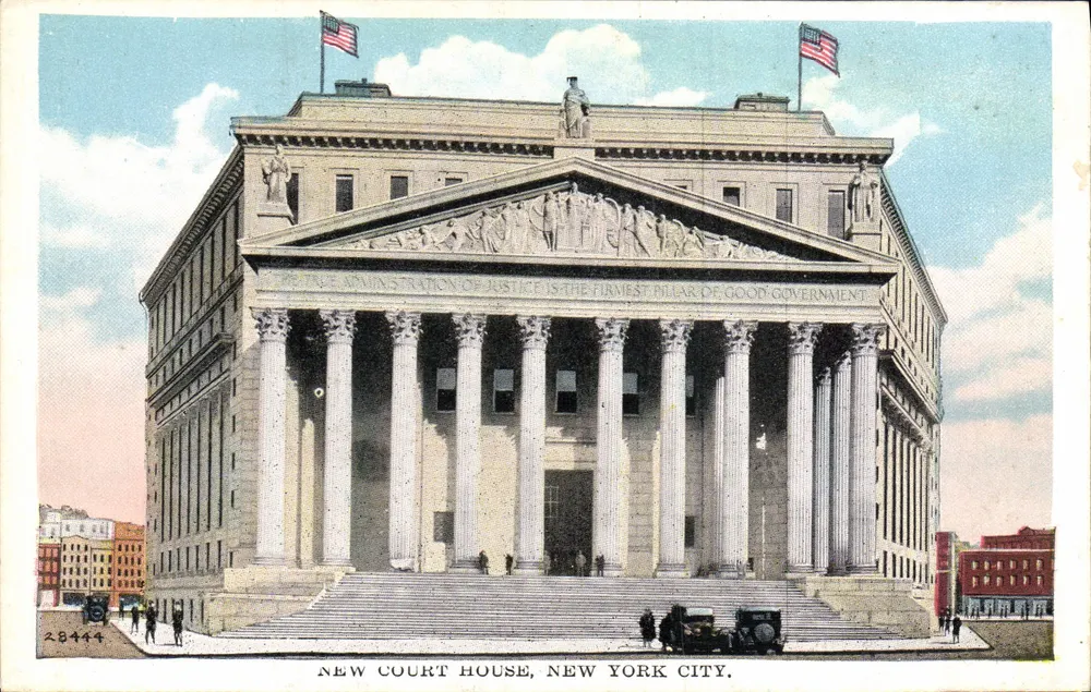 Neues Justizpalast, New York City — Manhattan Post Card Co. Nr. 28444 - Vorderseite