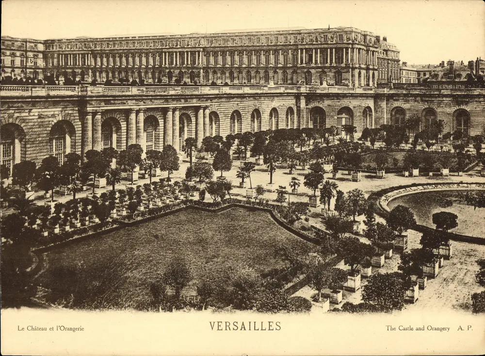 Versailles — Schloss und Orangerie — A.P. - Vorderseite