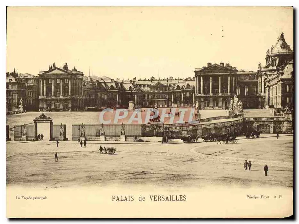 Schloss Versailles — Hauptfassade — A.P. - Vorderseite