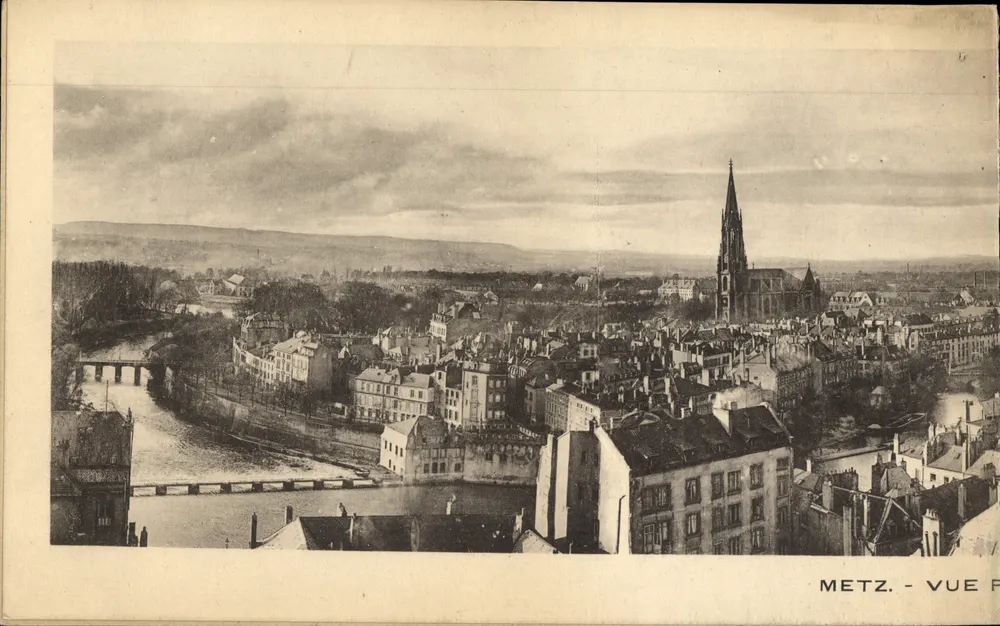 Metz — Vista panorâmica — Editor: C. Zergenel, 461, Strasbourg - Frente