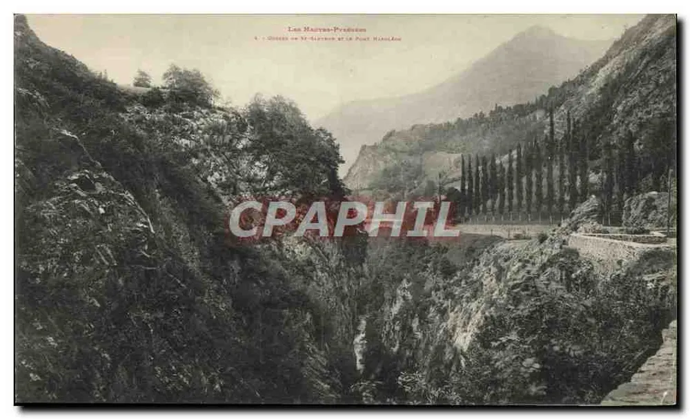 Les Maures-Pyrénées — Gorges de St-Larys und der Pont Hilaire — unbekannter Verlag, Seriennummer 4 - Vorderseite