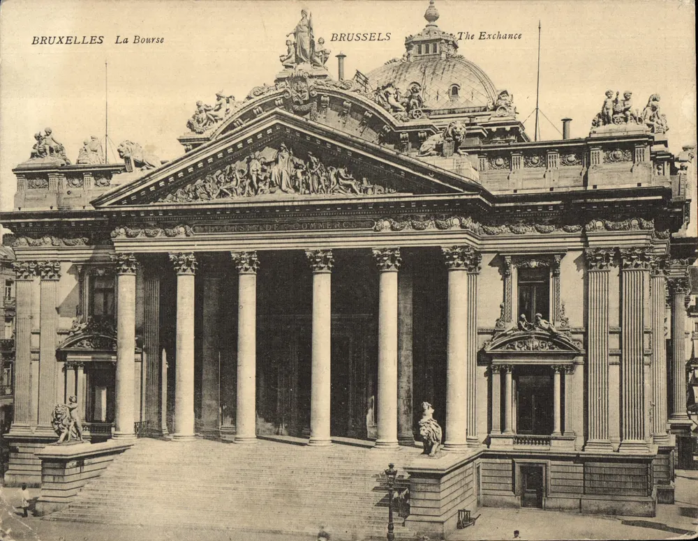 Bruxelles - La Bourse — éditeur non visible, n° de série non lisible - Frente