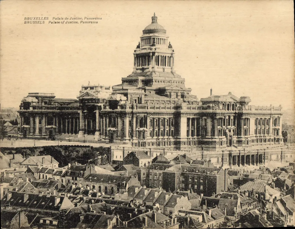 Brüssel - Justizpalast, Panorama — Verlag H.P. Grand Photo Brüssel, Nr. 38 - Vorderseite