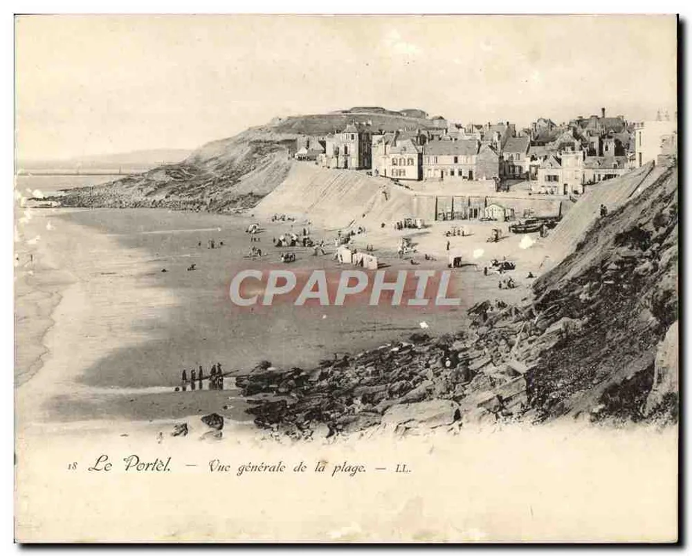 Le Portel — Allgemeine Ansicht der Strandpromenade — LL. - Vorderseite