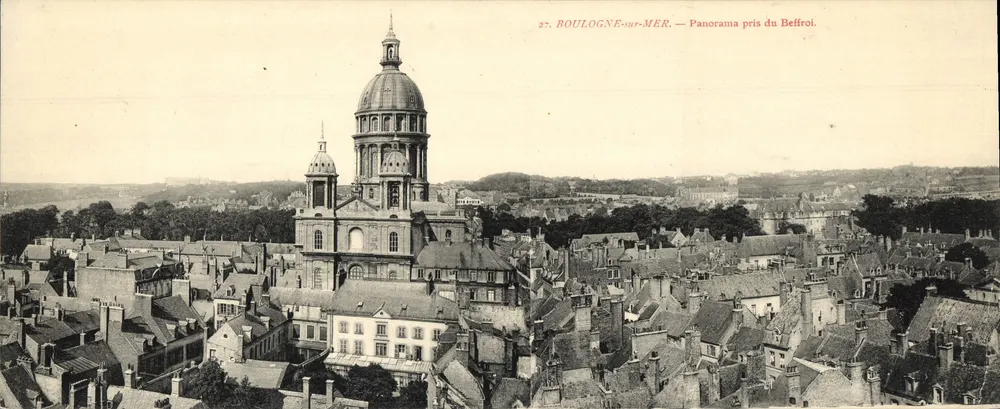 Boulogne-sur-Mer — Panorama vom Glockenturm — Verlag BOULOGNE-SUR-MER - Vorderseite