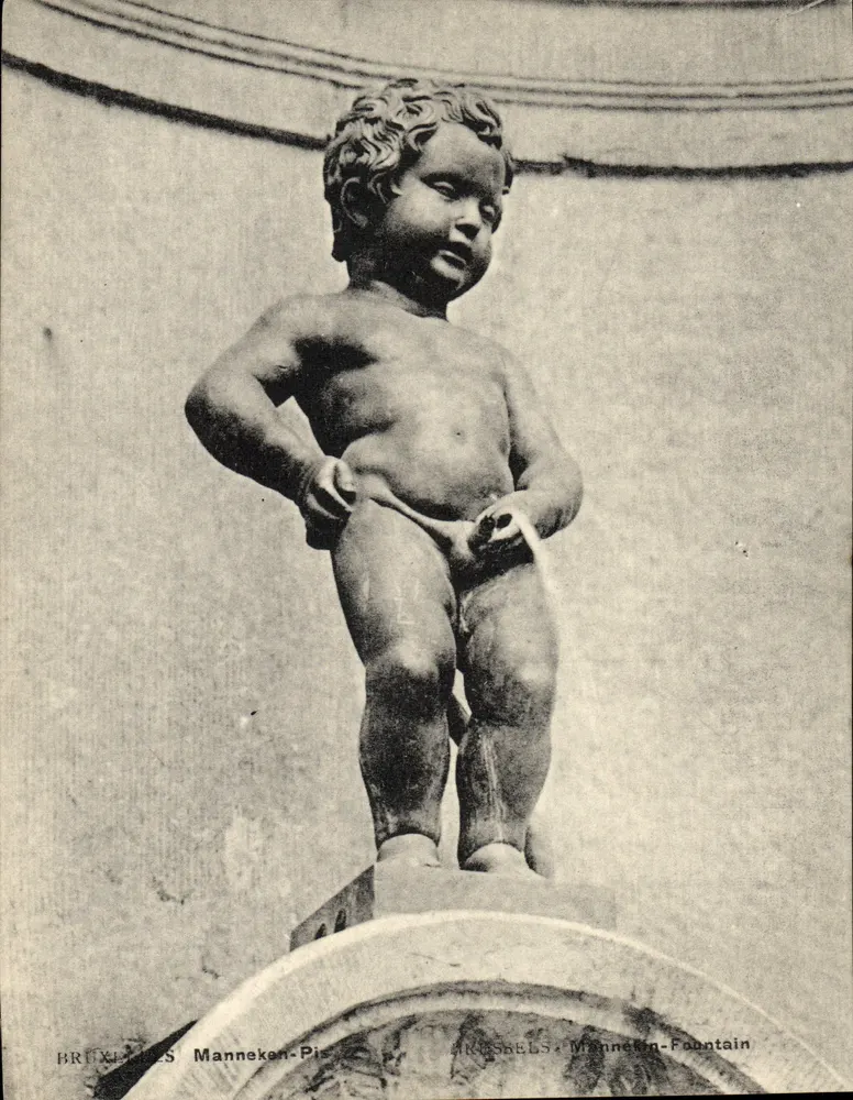 Brüssel - Manneken-Pis - Manneken-Fontäne - Vorderseite