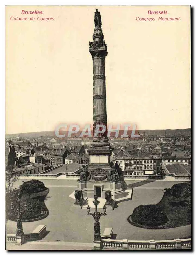 Brüssel. Säule des Kongresses — n°253 - Vorderseite