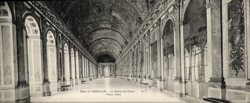 Schloss VERSAILLES - Die Galerie der Spiegel - A. P. - Vorderseite