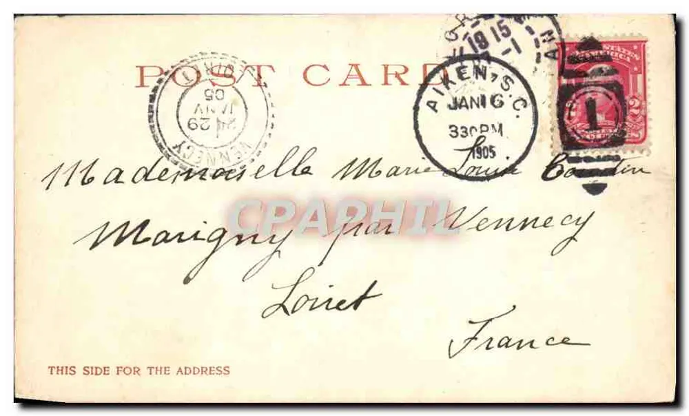 Palmetto Golf Links, Aiken, S.C. — vista da casa — Detroit Photographic Co. n°7521 - Verso