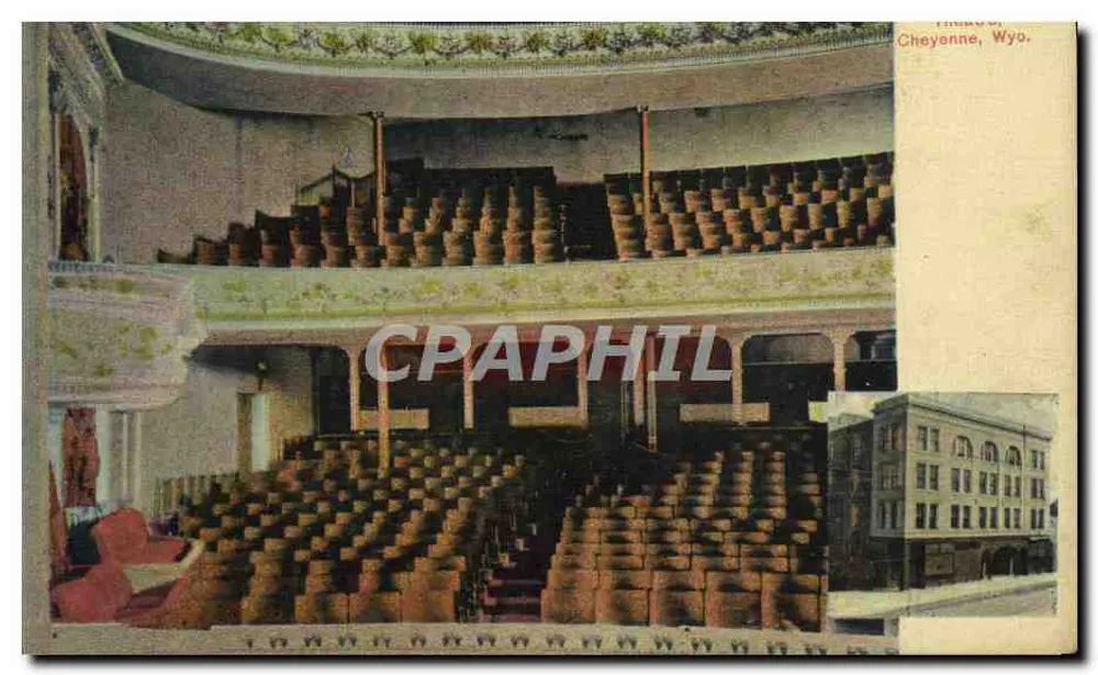 Teatro di Cheyenne, Wyo. — Vista interna — Litho-Chrome, Denver, Col. - Recto
