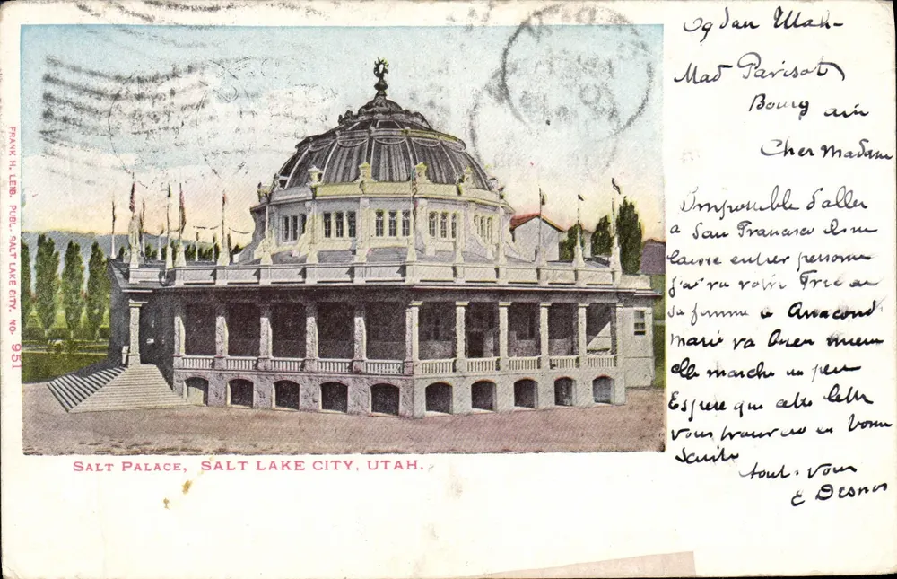 Salt Palace, Salt Lake City, Utah — Verlag Frank H. Leeb, Nr. 951 - Vorderseite