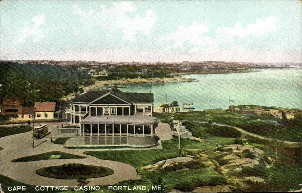 Cape Cottage Casino, Portland, ME — Panoramablick — Hugh C. Leighton Co. - Vorderseite