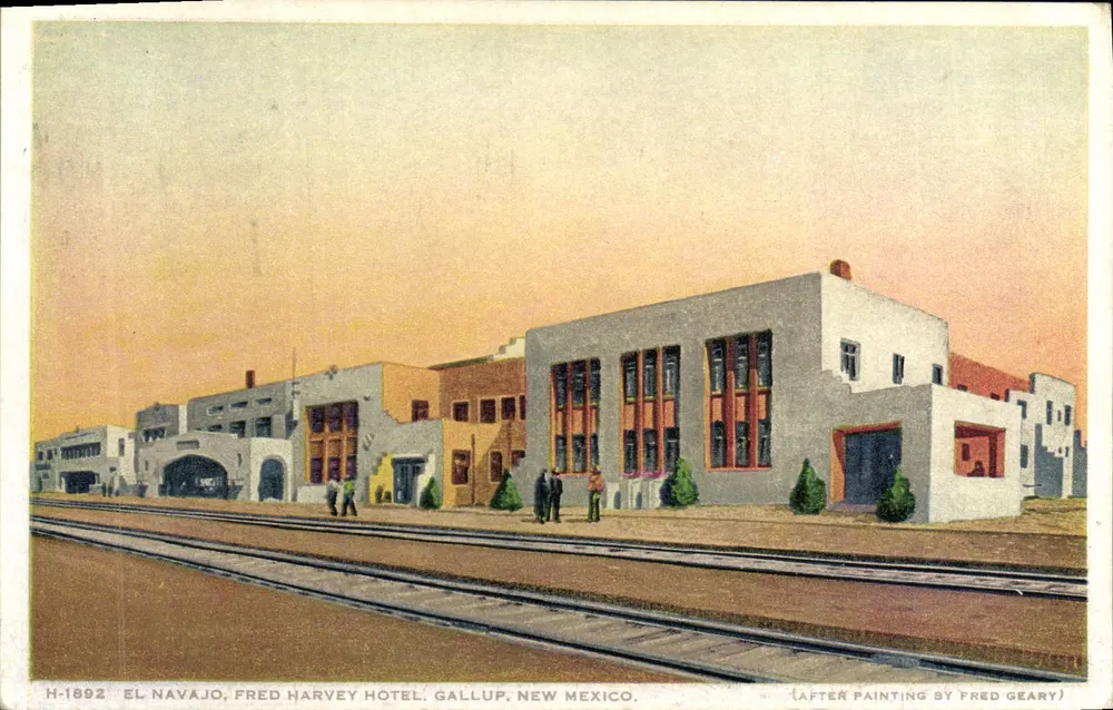 El Navajo, Fred Harvey Hotel, Gallup, New Mexico — nach Gemälde von Fred Geary - Vorderseite