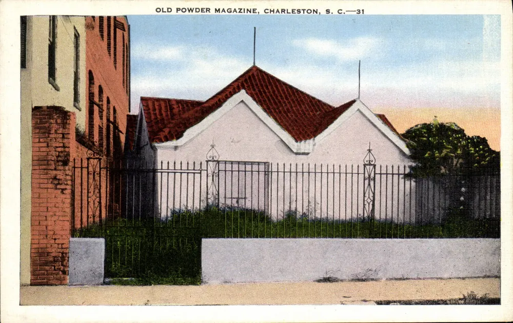 Velho Depósito de Pólvora, Charleston, S.C. — 31 — F. J. Martischin, Charleston, S.C. - Frente