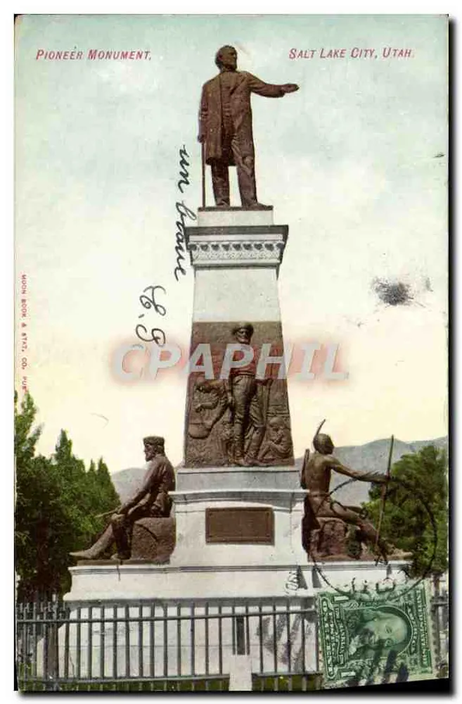 Pionierdenkmal — Salt Lake City, Utah — Moon Book & 8772, CO, USA - Vorderseite