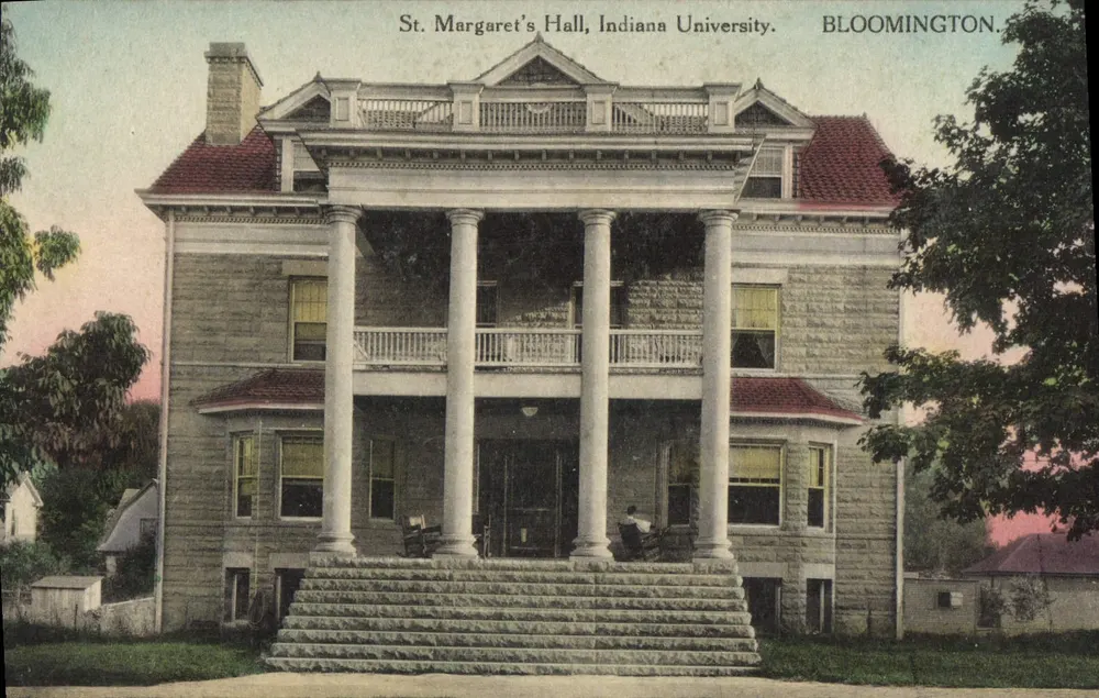 St. Margaret's Hall, Universidad de Indiana — Bloomington — The Albertype Co. - Anverso