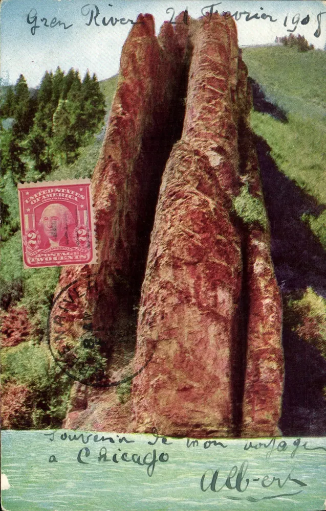 Devil's Slide, Utah — Ansicht der roten Felsen — Verlag Gray News Co., Salt Lake City, n°631 - Vorderseite