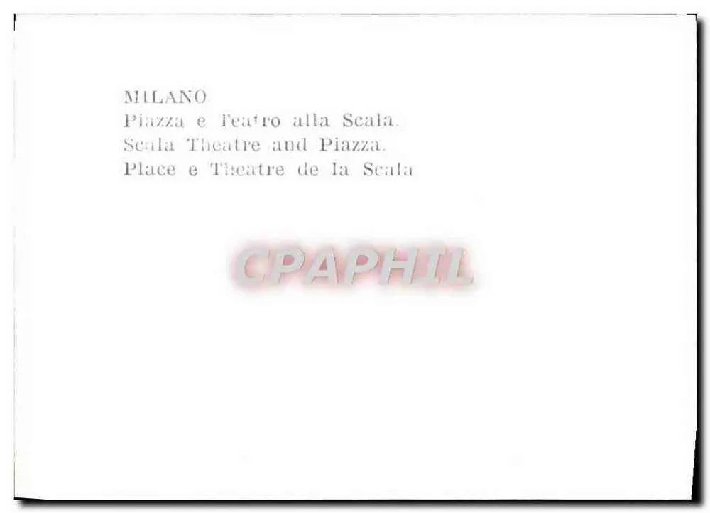 Milano — Piazza i Teatro alla Scala - Rewers