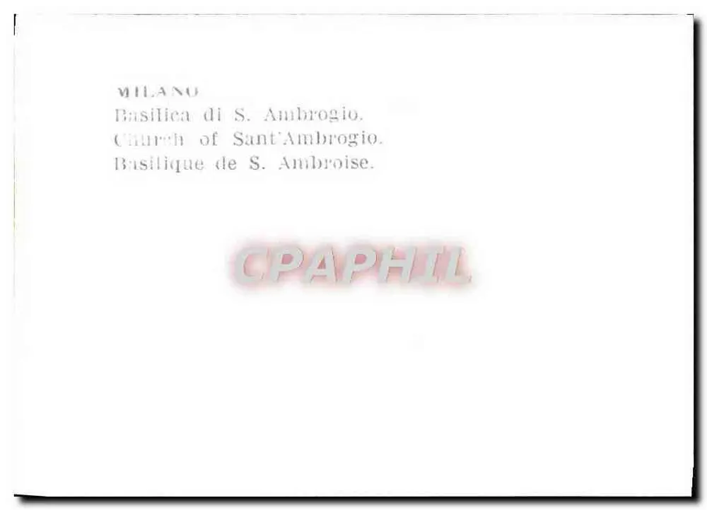 Milão — Basílica de S. Ambroise - Verso