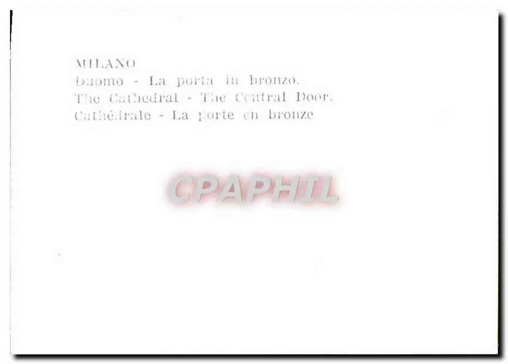 Milão - Catedral - A porta de bronze - Verso