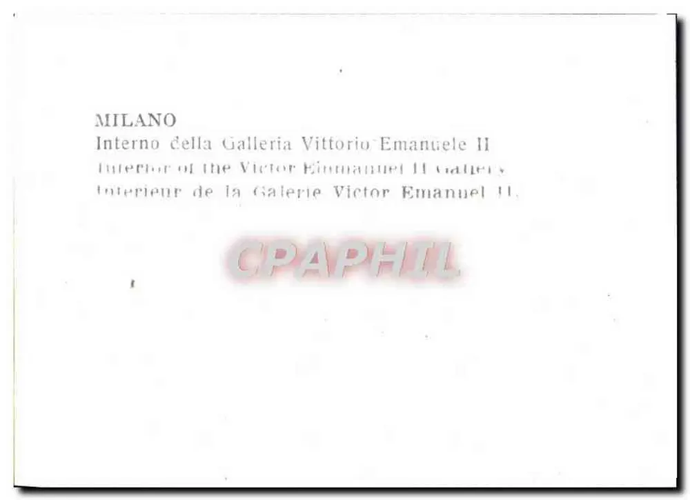 Mailand — Innenansicht der Galerie Vittorio Emanuele II - Rückseite