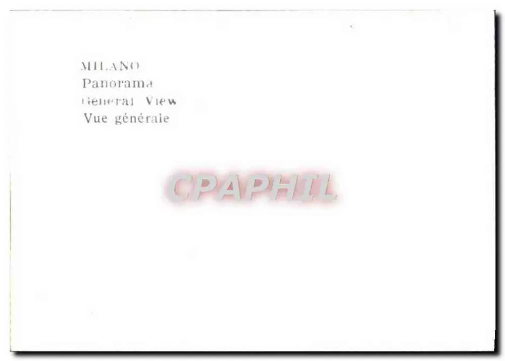 Milão — Panorama geral - Verso
