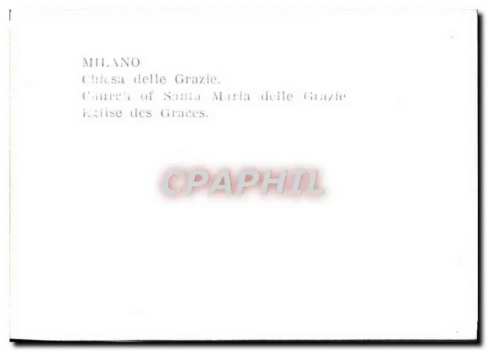 Milão — Igreja das Graças (Santa Maria delle Grazie) - Verso