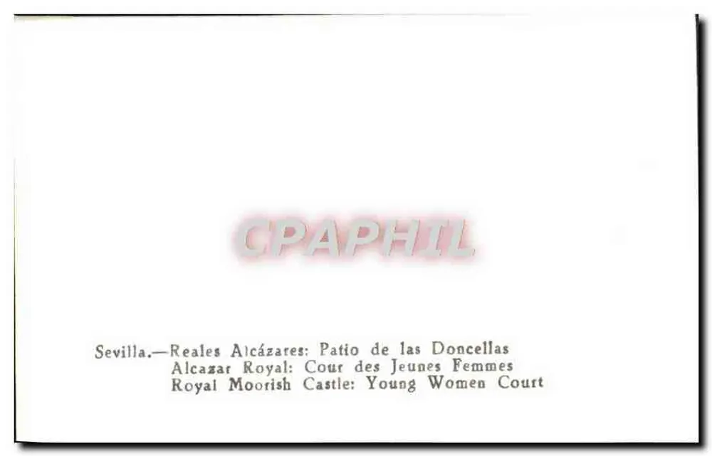 Sevilla — Königlicher Alcázar: Hof der jungen Frauen — Hof der jungen Frauen - Rückseite