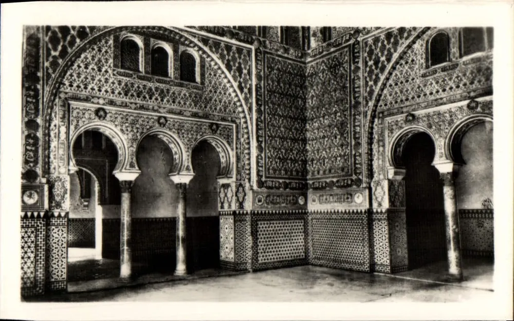 Seville — Royal Alcázar: Salons der Botschafter - Vorderseite
