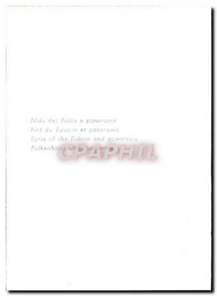Nido del Falco e panorama — Editor desconhecido, número de série não visível - Verso