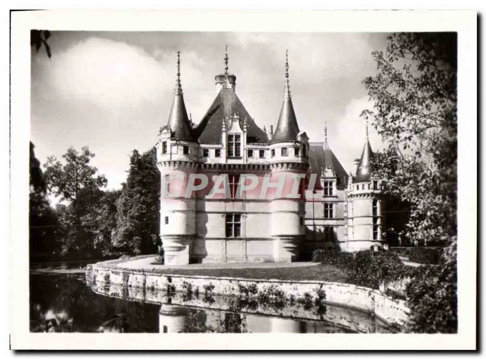 Castelo de Azay-le-Rideau — Fachada oriental — Edições de luxo « Estel » - Frente