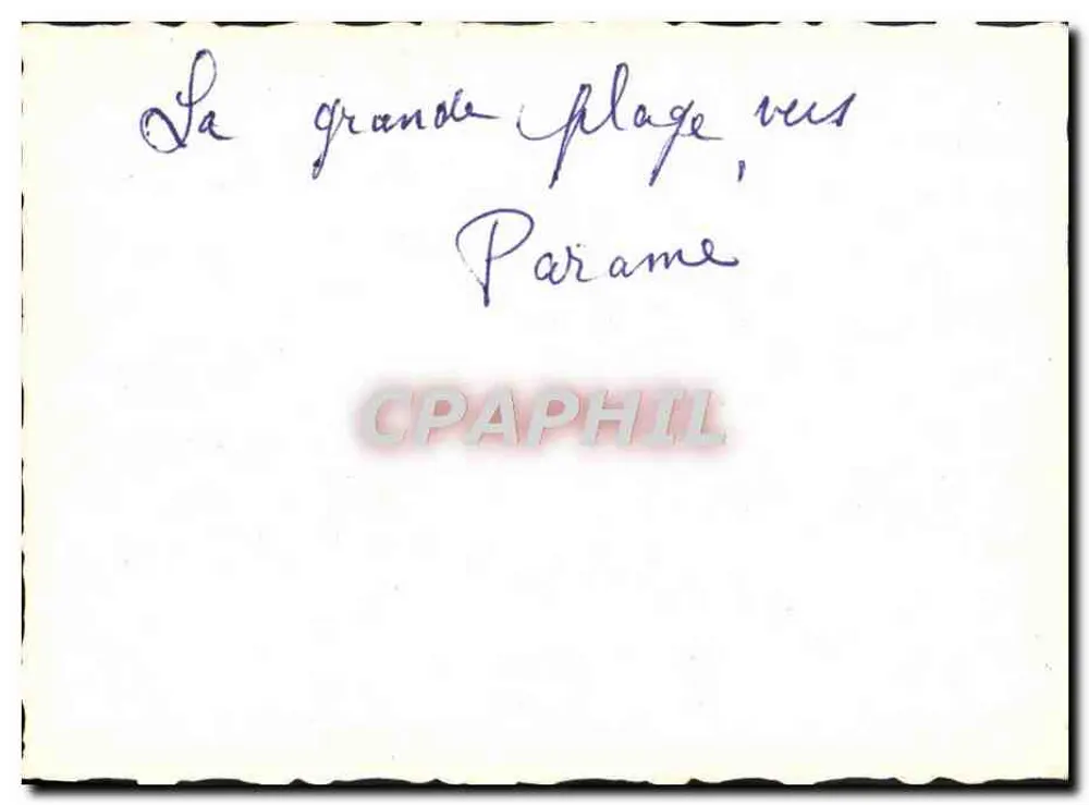 A grande praia, perto de Parâme — Parâme - Verso