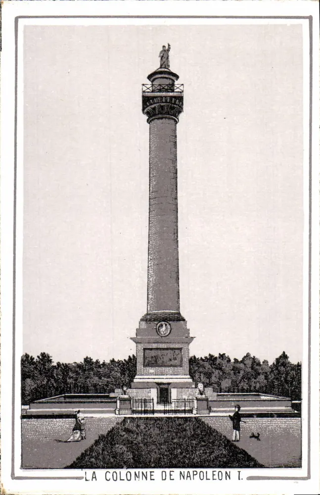 La Colonne de Napoléon I. — monument à Paris, éditeur impr. sur la carte - Vorderseite