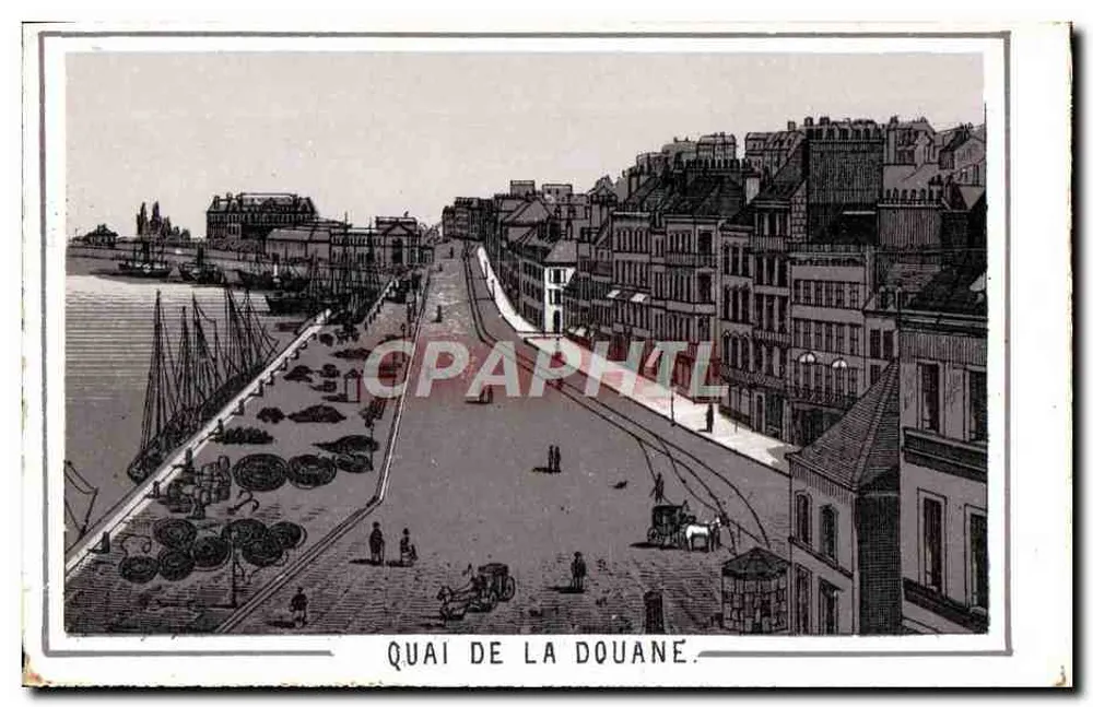 Quai de la Douane — vista panorâmica — editor desconhecido, n° de série não visível - Frente