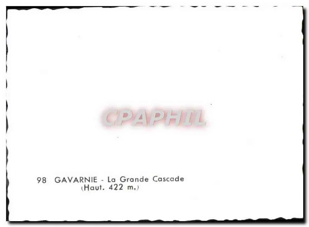 Gavarnie — A Grande Cascata — n° 98 - Verso