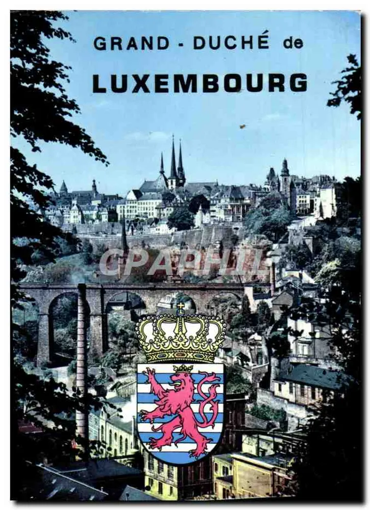Grand-Duché de Luxembourg — vue panoramique de la Ville haute — éditeur anonyme - Frente