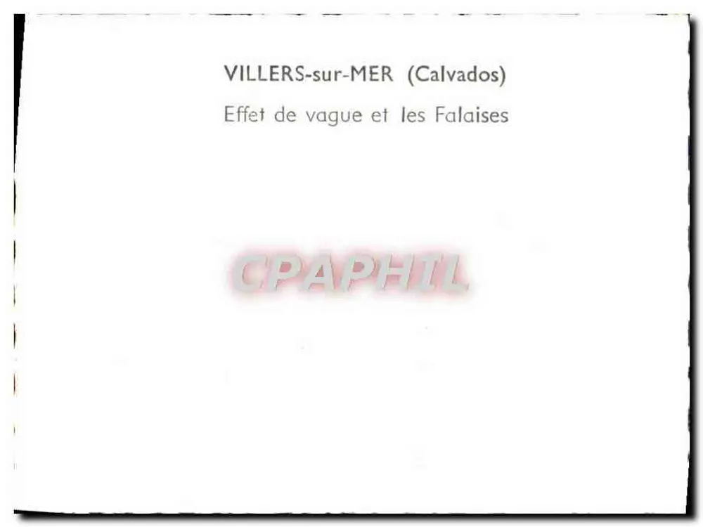 Villers-sur-Mer (Calvados) — Effekt einer Welle und die Klippen - Rückseite