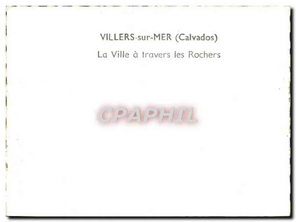 Villers-sur-Mer (Calvados) — Ansicht der Stadt durch die Felsen - Rückseite
