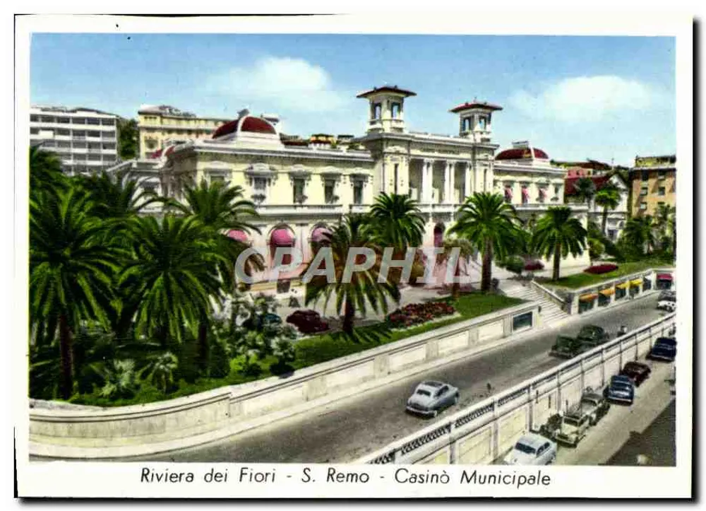 Riviera dei Fiori - S. Remo - Municipalkasino — Verlag nicht angegeben, Seriennummer nicht sichtbar - Vorderseite