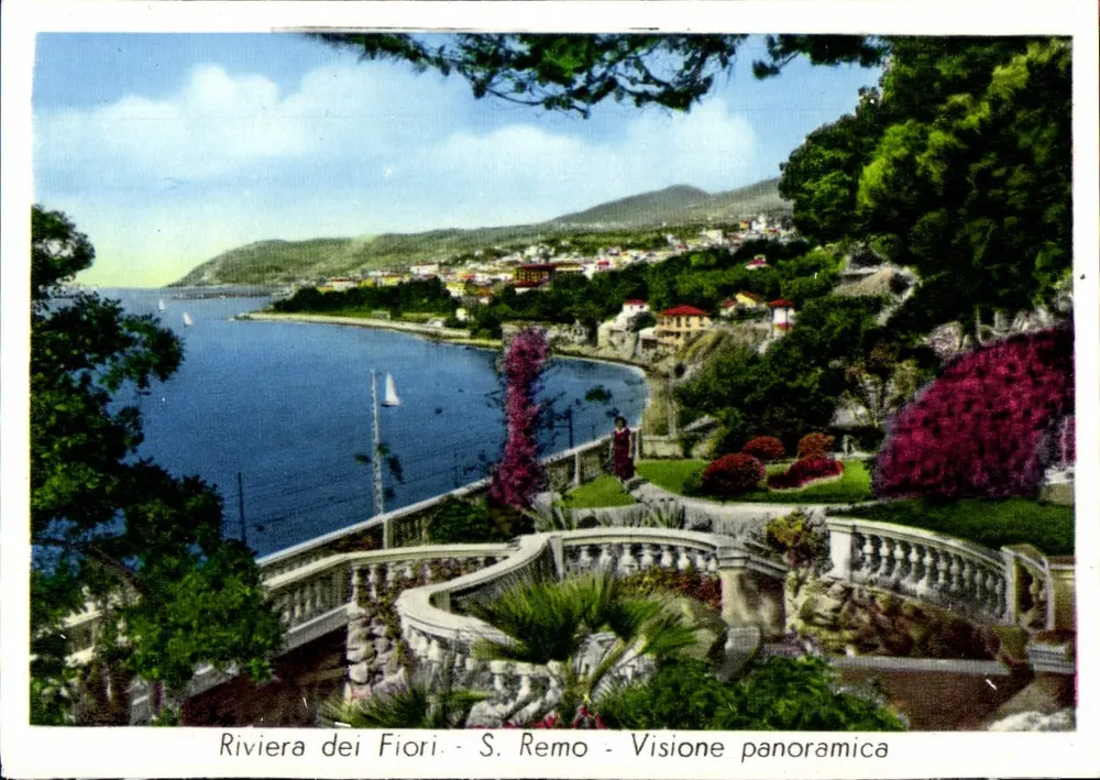 Riviera der Blumen - S. Remo - Panoramablick - Vorderseite