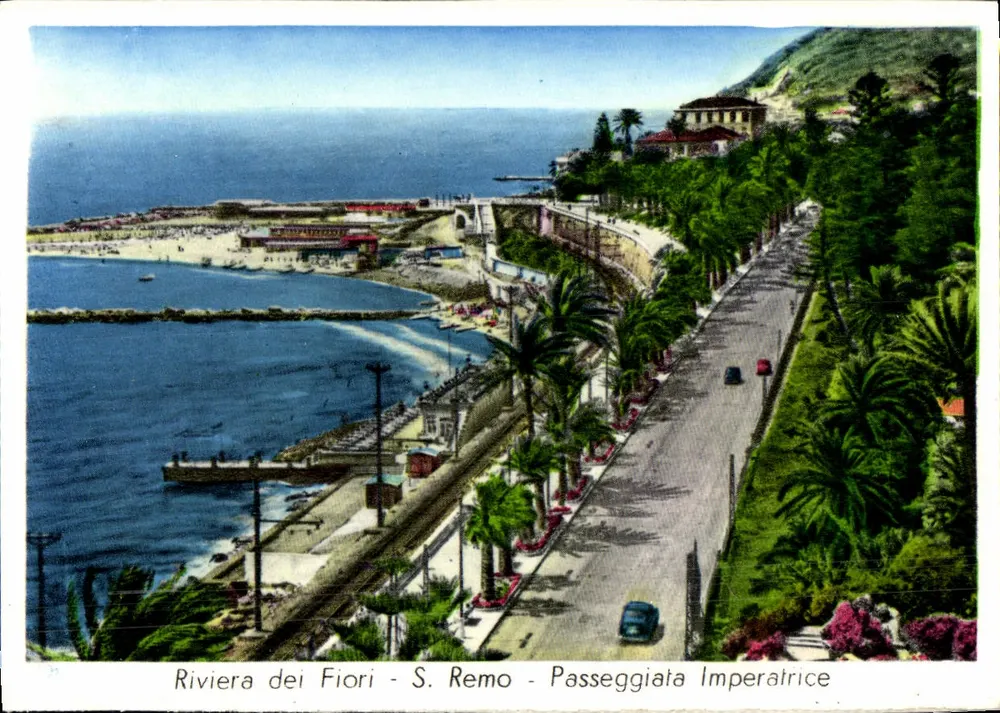 Riviera der Blumen - S. Remo - Kaiserliche Promenade - Vorderseite