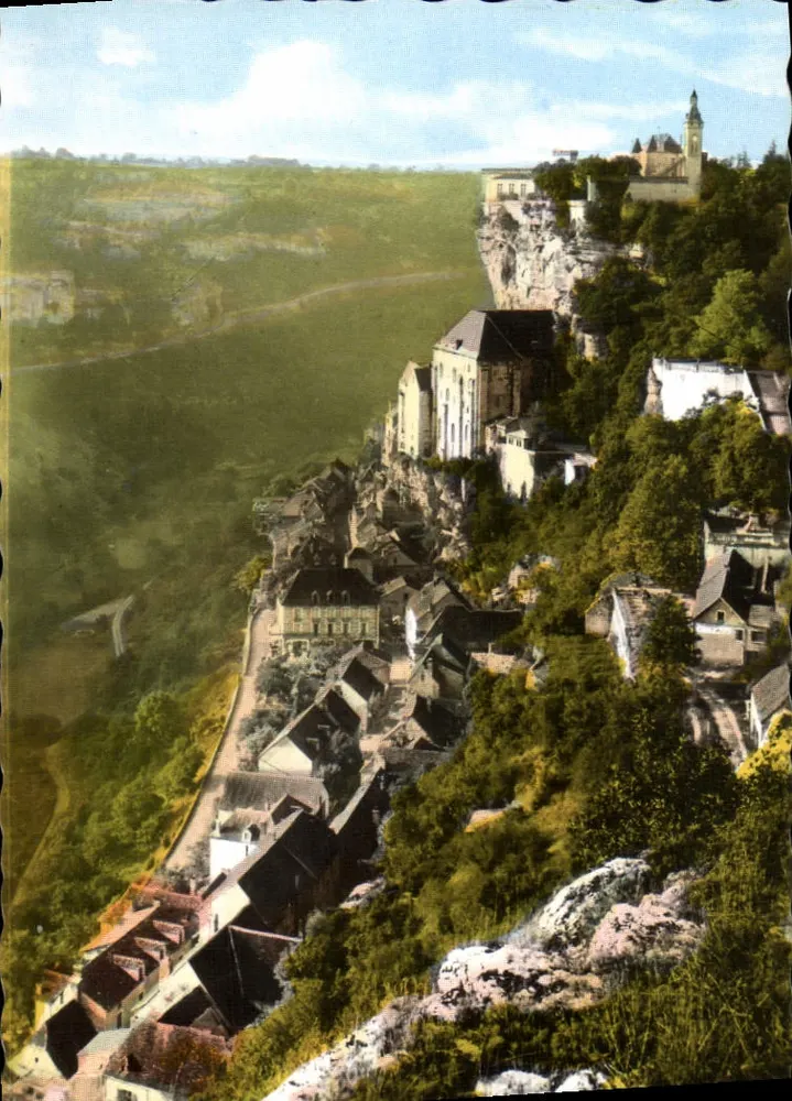 Rocamadour — O Rochedo visto da Rua do Castelo — 1584 - Frente