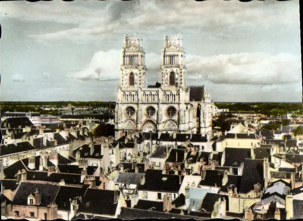 Orléans — Vista Geral e a Catedral — Edições de Luxo « Estel » n° FA 2428 - Frente